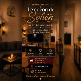 Le cocon de Sohën T2 entièrement équipé, hotel en Montréjeau
