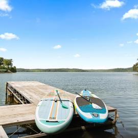 Shine Down Lakefront Retreat with Private Dock