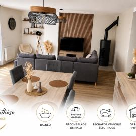 La Parenthèse Dunkerquoise - Appt luxe, balnéo, jardin et garages avec chargeur vh électrique, hotel v destinaci Dunkerque