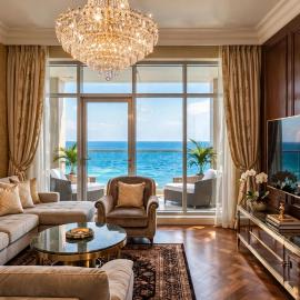 Luxury Sea View Apartment Pool & Gym&jacuzzi