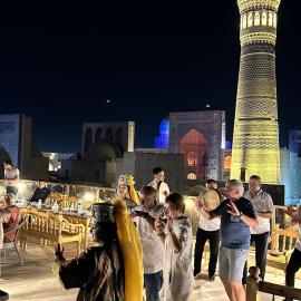 Golden Terrace By Minaret