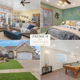 Spacious 5BR Retreat with Game Room PS5 Garage, Hotel in Layton