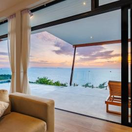 Sea La Villa Panoramic sea view, hotel en Haad Son
