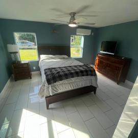 large creekside bedroom