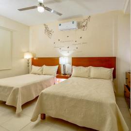 Amplia Habitación Doble 5, Alberca, Gym y Terraza