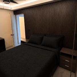 Departamento moderno de dos recámaras a 2 mn de la playa