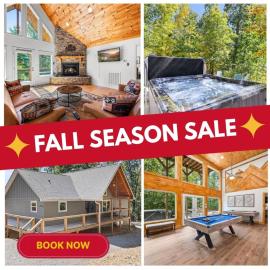 Stunning Smoky Mountains Cabin - Games Room and Fire Pit and 3 Kings bed and Hot Tub
