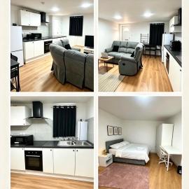 1 BR Apartment Near Luton Airport & Station Sleeps 3-4