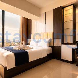1BR Pollux Habibie B1207 City and Sea View