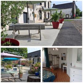 Le Black Dog Pub - Chambre d'hotes avec Bar Restaurant, hotel in Saint-Aignan