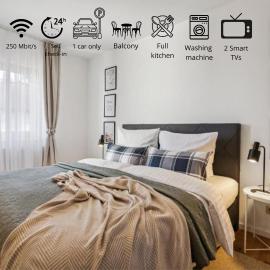 Gelbe Koffer - Business & Family Apartment in Neunkirchen - 2 separate Sсhlafzimmer - bis 5 Pers - Badewanne - Balkon