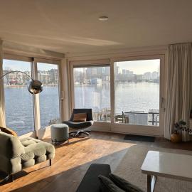 beautiful houseboat