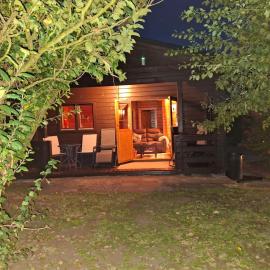 Cosy Orchard Cabin with wood burning stove