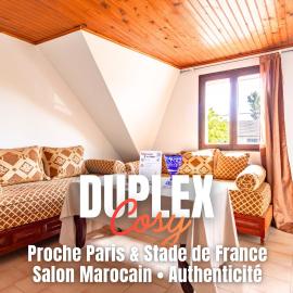 Duplex Cosy - 15 min CDG et Proche Gare