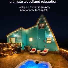 Pocono Dreams and Co XL Deck, Hot Tub, Barrel Sauna, Outdoor Theater, Fire Pit, Luxury, Romace