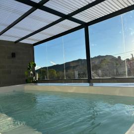 AROMA DEL POTRERO Mini PISCINA jacuzzi CLIMATIZADA CUBIERTA, hotel in Potrero de los Funes