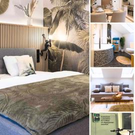 BaliApartment Hof, Küche, Parkplatz, Smart-Checkin, WLan600MBit