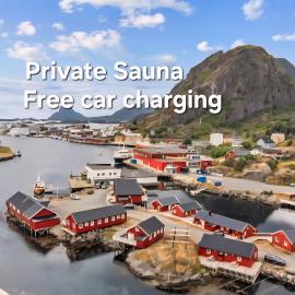 Ytterviks Rorbu Lofoten Private Sauna & Free elektric CarCharging – hotel w mieście Stamsund