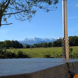 Grande grange 12 personnes, Bain nordique & vue Pyrénées