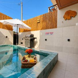 Casa06Frances com decoração moderna à 8min de carro da praia do frances com piscina PRIVATIVA, 03 quartos com AR