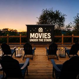 Lights Camera Cabin - Outdoor Theater - Views