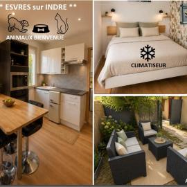 Studio près Tours - Jardin privé - Pet friendly