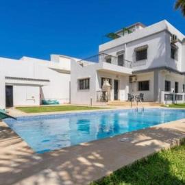 Beach view 5 bedroom villa with pool and game room
