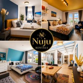 NUJU Rentals - 4-Zimmer, 10 Gäste, Wintergarten & Terrasse & Parkplatz