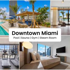 Modern Downtown Studio in the Heart of Miami, hotel u Miamiju