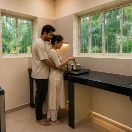 Apartment E!N!A in Calangute Beach Road, hotel di Calangute