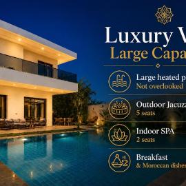 Villa de luxe piscine chauffée & Jacuzzi & Petit déjeuner