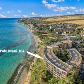 Ocean-view 2BR 2BA condo with pool, hot tub & beach access - Paki Maui 304, hôtel à Lahaina