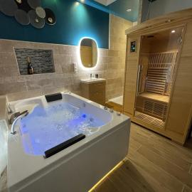 Suite d'amour et détente jacuzzi, sauna et massage