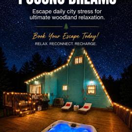 Pocono Dreams and Co XL Deck, Hot Tub, Barrel Sauna, Outdoor Theater, Fire Pit, Luxury, Romace, hótel í Pocono Summit