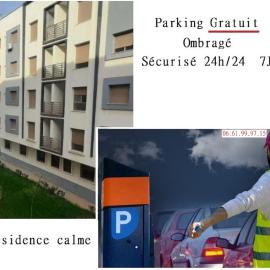 Grand Appartement récent - 2 chambres - Climatisé - Wifi - Parking sécurisé gratuit