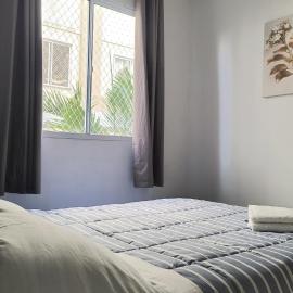 Apartamento térreo com quintal e vista para o jardim
