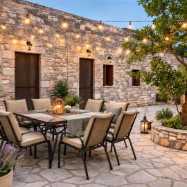 Beachfront Mani Luxury Stone Nest Steps from Sea, Hotel in Kokkala