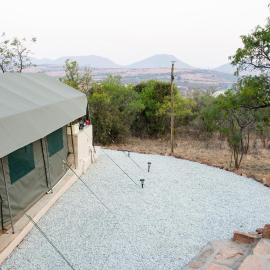 Oppiberg Glamping Tent with Mountain Views