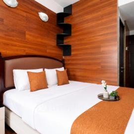 Grand Dhika Apartement by 2325 Studio room with cozy wooden style room