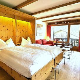 Arvenholz-Studio mit Balkon & Bergblick, 2 Personen, Parkplatz - CL06