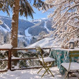 duplex en plein centre d'Auron déco chalet cosy