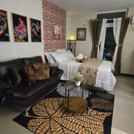 Cozy dark luxe studio near airport Cebu