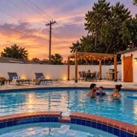 Hard Rock Stadium Home Pool Game Room