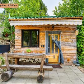 Henrys Tiny Houses - Cottage INGE oder Bungalow REGINA mit Glamping Zelt im Sommer - ruhig, Garten, Talblick, Natur