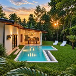 Luxury Jungle Cottage - Private 2-Bedroom Pool Villa