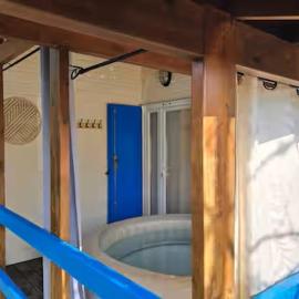 Chalet cosy cœur bassin d'arcachon-mer-piscine