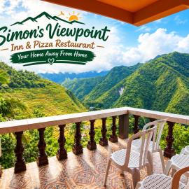BATAD Simons Viewpoint Inn and Pizza Restaurant, hotel Banauéban