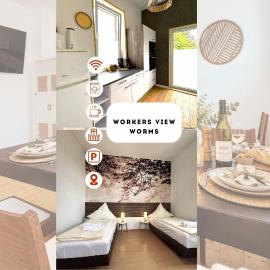WORKERS VIEW -Worms, 7 single bed, 5 BR, parking, WLAN