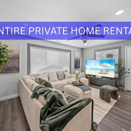 Entire Private Home with King Bed, Gated Yard, Parking, Ranch, 4 Bedrooms 3 Bathrooms, Available Now