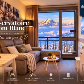 L'observatoire du MontBlanc - Ménage et lits faits inclus - Ski IN-OUT - Wifi - Arc 2000 - LaConciergerie du Varet, hotel u gradu Arc 2000